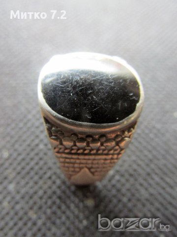 Старинен сребърен пръстен  - 6, снимка 5 - Пръстени - 17292546