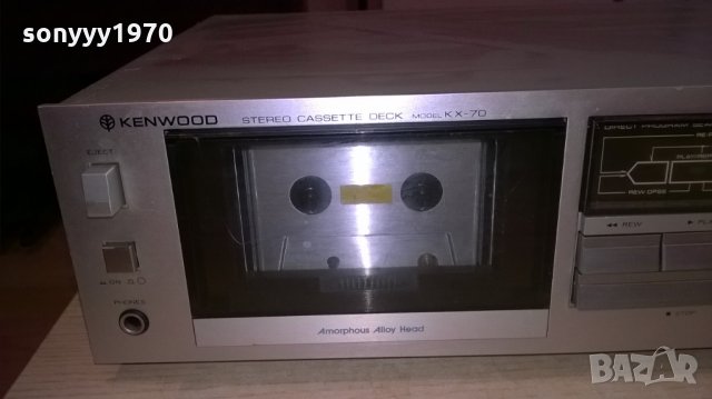 kenwood kx-70 stereo deck-made in japan-внос швеицария, снимка 9 - Декове - 22339838