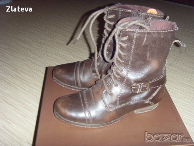 Дамски боти от естествена кожа, снимка 2 - Дамски боти - 12324055