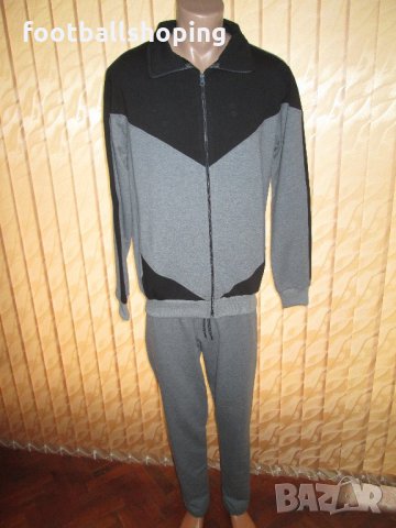 Памучни Мъжки анцузи - сиво с черно - 100% Българско производство, снимка 6 - Спортни дрехи, екипи - 21563219