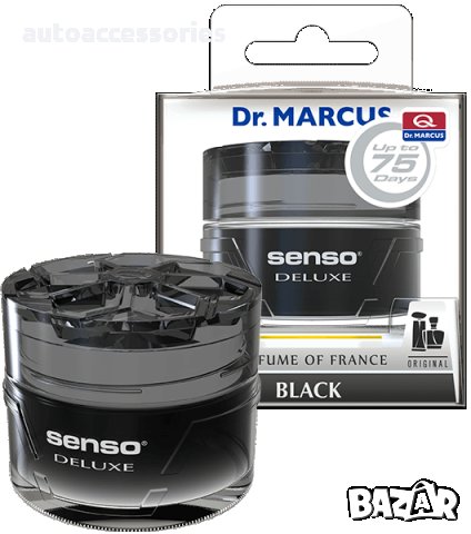 3000039491 Ароматизатор за кола, гел Dr. Marcus Senso Deluxe Black, снимка 4 - Аксесоари и консумативи - 25828623