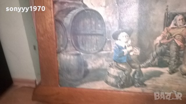 картина-106х66см-дървена рамка-наздравица-внос германия, снимка 10 - Колекции - 25977299