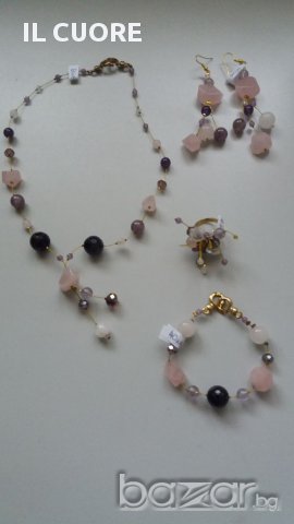 Продавам авторски бижута от истински перли и камъни, снимка 10 - Бижутерийни комплекти - 18414641