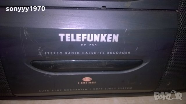 telefunken rc700-внос швеицария, снимка 4 - Радиокасетофони, транзистори - 23933498