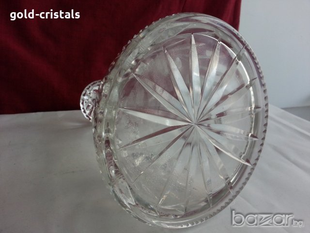 антикварна  кристална гарафа , снимка 11 - Антикварни и старинни предмети - 20721214