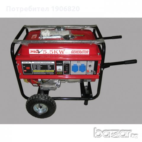 БЕНЗИНОВ ГЕНЕРАТОР 5.5 kW., снимка 1 - Генератори - 16962458