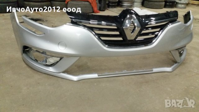 Броня предна Renault megane Рено меган от 2016 г к-т с решетка и емблема Оригинална 