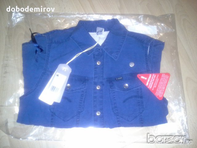  Нова риза G-Star Arc Sleeveless Denim Shirt, оригинал , снимка 6 - Ризи - 13544295