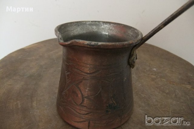  Антика - бакърено - Джезве -1бр! (00193), снимка 2 - Други стоки за дома - 11306452