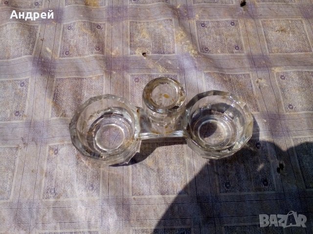 Стара солница #3, снимка 4 - Антикварни и старинни предмети - 21887703