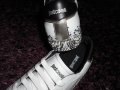 Just Cavalli Men's Faded Snake Print Sneakers, снимка 9