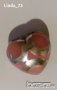 Среб.медальон-"Сърце"-розов ахат-проба-925. Закупен от Италия., снимка 6