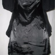 "Малка черна рокля" или туника / копринен сатен и органза / "ISL" Ив Сен Лоран, снимка 7 - Рокли - 18008668