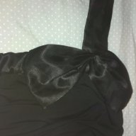 Черна рокля с панделка, снимка 3 - Рокли - 17765312