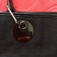 100 % Gucci monogram GG Canvas Eclipse Tote Leather чанта, снимка 3 - Чанти - 18920357