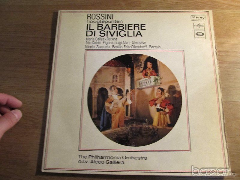 Грамофонна плоча - IL BARBIERE DI SIVIGLIA - MARIA CALLAS, Мария Калас  70те., снимка 1