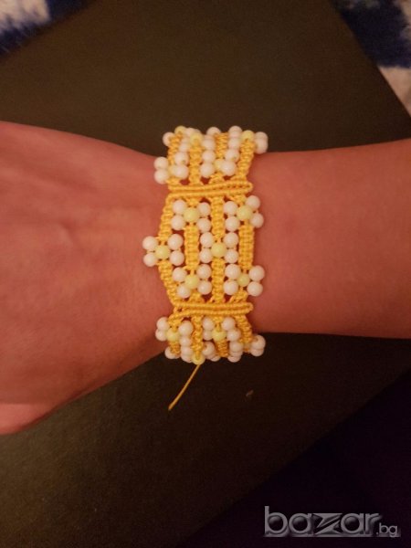 Гривна маргаритки ръчна изработка, снимка 1