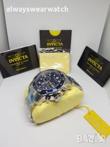 Invicta Pro Diver Silver / Чисто нов мъжки часовник Инвикта Про Дайвър - 100% оригинален, снимка 13 - Мъжки - 23222738