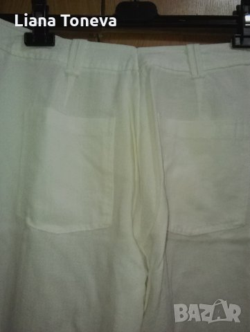 бял ленен панталон "Ния Дорадо", снимка 2 - Панталони - 25210655