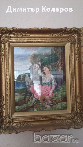 Гоблен WIEHLER GOBELIN "Сляпата козарка", снимка 2 - Гоблени - 14431730