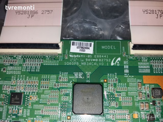 T-CON SQ60PB-MB34C4LV0.1, снимка 2 - Части и Платки - 24556993