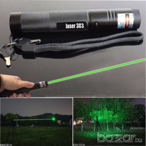 Мощен зелен лазер +(дискотечна приставка,2бр-ключове,връзка за ръка), снимка 2 - Прожектори - 15650735
