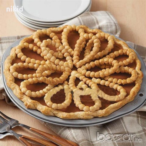 Големи перли въже плетеница от тесто силиконов молд форма за фондан украса торта декорация мъфини, снимка 3 - Форми - 20679701