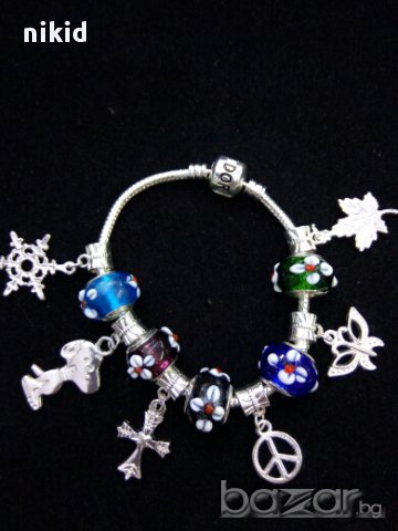 10 бр висулки за гривна  талисман Пандора , синджир гривна или друго за направа, снимка 3 - Колиета, медальони, синджири - 15689078