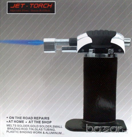 Газова горелка / поялник - професионална марка JET, снимка 2 - Поялници и запояване - 9590667