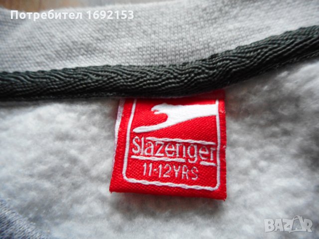 Спортен суичър Slazenger 146 - 152 см, снимка 5 - Детски анцузи и суичери - 25302897