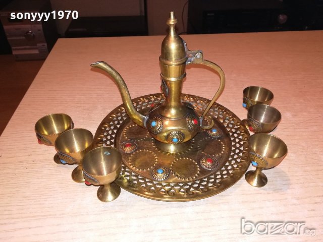 ПОРЪЧАН-ретро колекция-чаиник+чаши+поднос-внос швеицария, снимка 11 - Колекции - 20288748