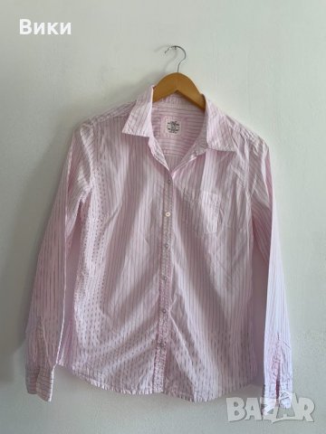 H&M дамска риза в бяло и розово