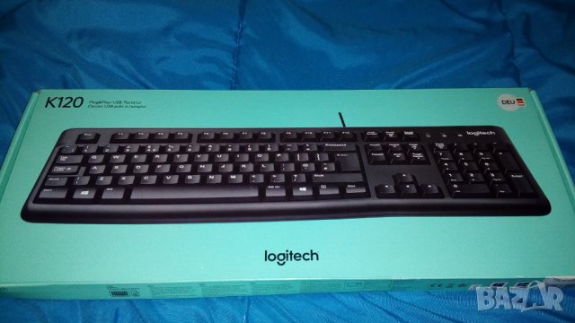 Клавиатура Logitech K120 USB, , снимка 4 - Клавиатури и мишки - 24864002
