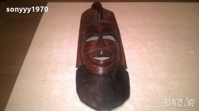 дървена маска-50х16см-внос швеицария, снимка 8 - Колекции - 25915659