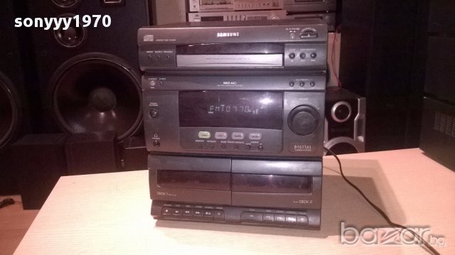 Samsung max-440-cd/tuner/amplifier/aux/tape-швеицария, снимка 6 - Ресийвъри, усилватели, смесителни пултове - 14429611