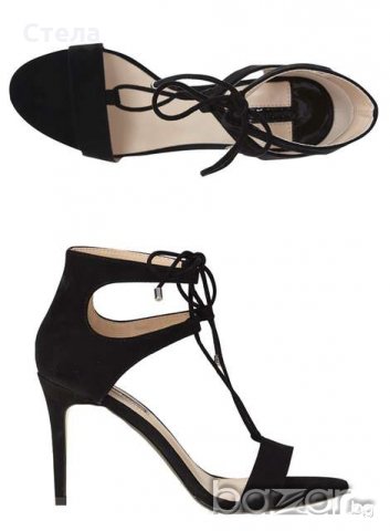 DOROTHY PERKINS елегантни дамски сандали, нови, с кутия, черни, снимка 4 - Сандали - 18642991
