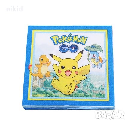 Pokemon Покемон Пикачу 10 парти салфетки рожден ден