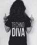 НОВО! Дамска тениска TECHNO DIVA с SWAG принт! Поръчай тениска по твой дизайн!, снимка 1