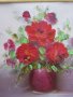 Автентична картина "Цветя, ваза", снимка 3