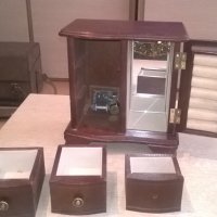 красива музикална кутия с огледало и чекмеджета-от швеицария, снимка 7 - Колекции - 25413749