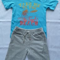 Mothercare комплект тениска и къс панталон 5-6 години, снимка 1 - Детски комплекти - 17776335