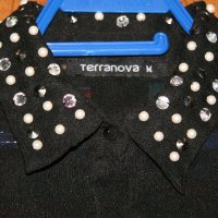 Terranova риза от шифон с перли и шипчета , снимка 3 - Ризи - 19983202