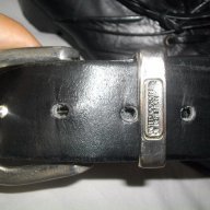 Черен колан "United Colours of Benetton"- genuine leather/ колан от естествена кожа, снимка 3 - Колани - 14579609
