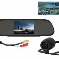 Камера в огледало за обратно виждане или монитор + парктроник с 4 сензора-Система за паркиране , снимка 2 - Аксесоари и консумативи - 13574181
