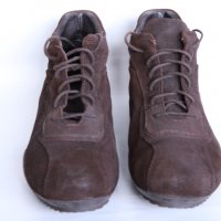 Кафяви велурени обувки FREEMOOD, снимка 4 - Маратонки - 20685650
