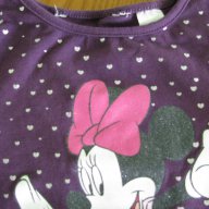 НАМАЛЕНА - Страхотна блузка Мини Маус Х&м - размер 1-1 1/2 г. , снимка 3 - Бебешки блузки - 11993611