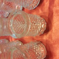 Ретро кристални чашки, снимка 4 - Чаши - 25035711