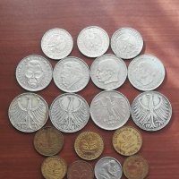 Сребърни и обикновенни монети от Германия, Русия, Малайзия..., снимка 1 - Нумизматика и бонистика - 22080920
