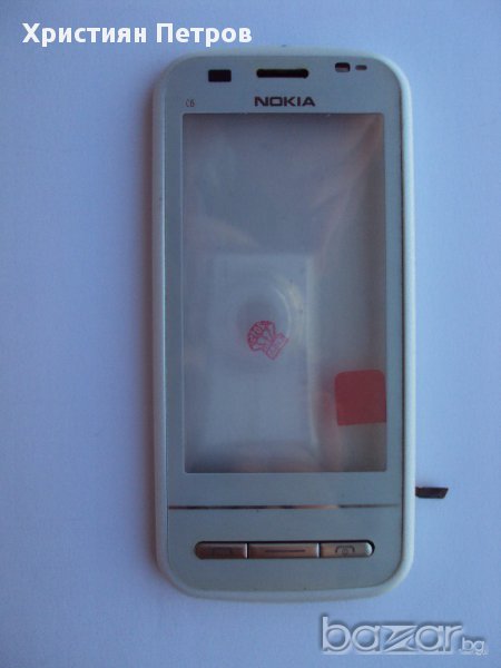 Предно стъкло, Тъч + Рамка за Nokia C6, снимка 1