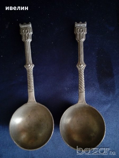 две стари лъжички за декорация , снимка 1